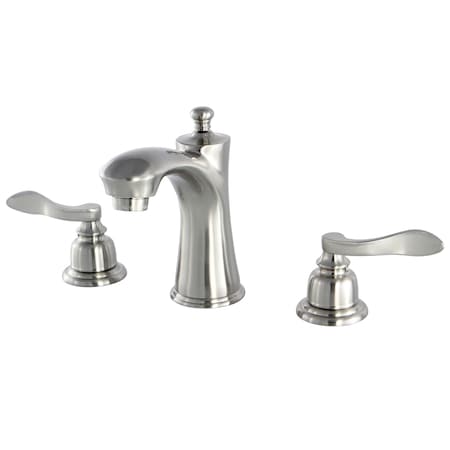 Kingston Brass 8" Widespread Bathroom Faucet, Brushed Nickel KB7968NFL